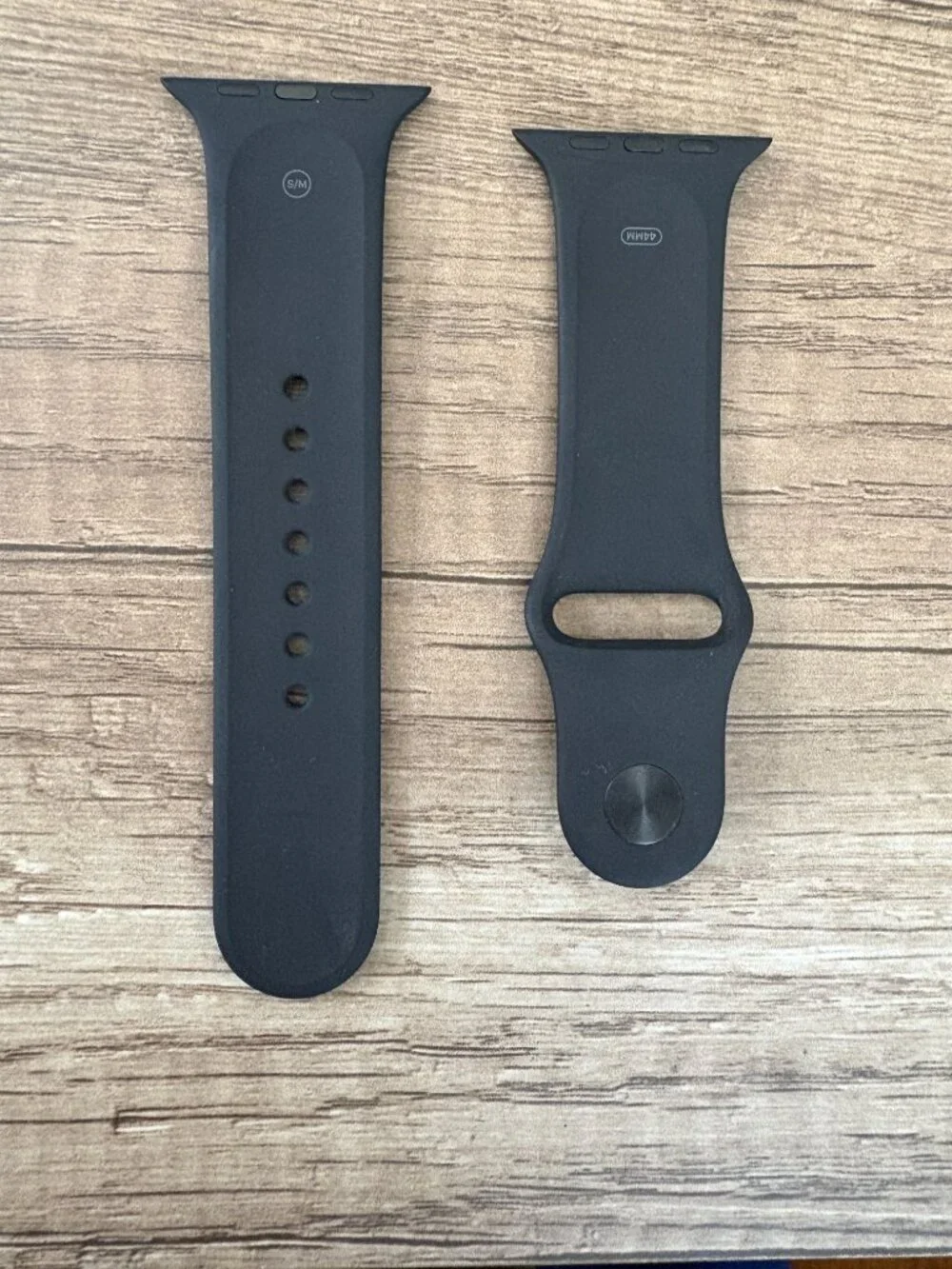 Official Apple Watch Sport Band Black Silicone 44mm (S/M)